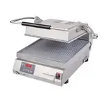 Star PGT14E Sandwich / Panini Grill, Single, with 14.5" W x 14.2"D Grooved Aluminum Cooking Surface 
