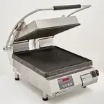 Star PGT14IE Sandwich / Panini Grill, Single, with 14.5" W x 14.2"D Grooved Cast Iron Cooking Surface 