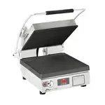 Star PGT14IT Sandwich / Panini Grill, Single, with 14.5" W x 14.2"D Smooth Cast Iron Cooking Surface 