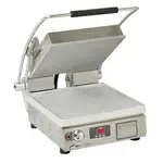 Star PGT14T Sandwich / Panini Grill, Single, with 14.5" W x 14.2"D Grooved Aluminum Cooking Surface 