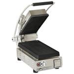 Star PGT7I Sandwich / Panini Grill, Single, with 7.5" W x 14.2"D Grooved Cast Iron Cooking Surface - 120 Volts