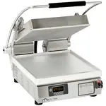 Star PST14E Sandwich / Panini Grill, Single, with 14.5" W x 14.2"D Smooth Aluminum Cooking Surface 