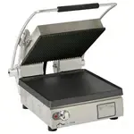 Star PST14IGT Sandwich / Panini Grill, Single, with 14.5" W x 14.2"D Grooved Top & Smooth Bottom Cooking Surface 