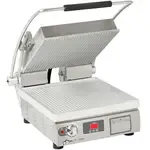 Star PST14T Sandwich / Panini Grill, Single, with 14.5" W x 14.2"D Smooth Aluminum Cooking Surface 