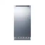 Summit Commercial BIM25H34 15.18" Crescent Cubes Ice Maker With Bin, Cube-Style - 10-50 lbs/24 Hr Ice Production, Air-Cooled, 115 Volts