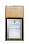 Summit Commercial QCSDR3OAK 20.50'' Section Undercounter Refrigerator with and Compressor