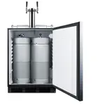 Summit Commercial SBC58BLBIADATWINCFB Beer & Coffee Kegerator