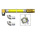 T&S Brass HG-4F-48SEL-FF Safe-T-Link Gas Connector Hose