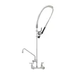 T&S Brass S-0133-A12-BJ EverSteel Pre-Rinse Unit: 8” wall mount mixing