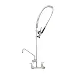 T&S Brass S-0133-A12-BY EverSteel Pre-Rinse Unit: 8” wall mount mixing