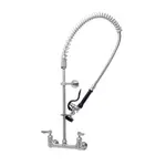 T&S Brass S-0133-CR-B EverSteel 8” wall mount mixing faucet with body