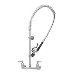 T&S Brass S-0133-CR-BJ EverSteel 8” wall mount mixing faucet with body