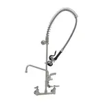 T&S Brass S-0133-U12-CR-B EverSteel 8” wall mount mixing faucet with body
