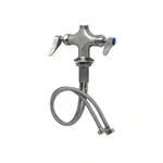 T&S Brass S-0200-CR-LN Stainless steel single hole deck mount mixing