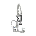 T&S Brass SMPF-8WLN-06 EverSteel Pre-Rinse Unit: 8" stainless steel wall