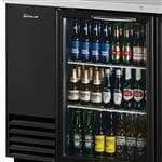 Turbo Air TBB-2SG-N Black 2 Glass Door Refrigerated Back Bar Storage Cabinet, 115 Volts