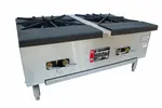 Town Equipment SR-24-G-2X-SS Double Stock Pot Stove