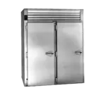 Traulsen AIH232LP-FHS Spec-Line 80.2 cu. ft. 2 Section Solid Door Roll-Thru Heated Cabinet, Stainless Steel and Aluminum - 115/208 Volts, 68"W x 39.13"D x 83.25"H