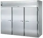 Traulsen AIH332L-FHS Spec-Line 117.5 cu. ft. 3 Section Solid Door Roll-In Heated Cabinet, Stainless Steel and Aluminum - 115/208 Volts, 100.5"W x 35.56"D x 83.25"H