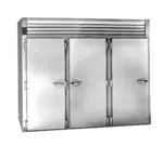 Traulsen AIH332LP-FHS Spec-Line 117.5 cu. ft. 3 Section Solid Door Roll-Thru Heated Cabinet, Stainless Steel and Aluminum - 115/208 Volts, 100.5"W x 39.13"D x 83.25"H