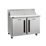 Traulsen CLPT-4812-SD-RR 48.56'' 2 Door Refrigerated Sandwich / Salad Prep Table with