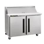 Traulsen CLPT-6024-SD-LR 60.25'' 2 Door Mega Top Refrigerated Sandwich / Salad Prep Table