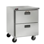 Traulsen CLUC-27F-SD-R 27.50'' 1 Section Undercounter Freezer with 1 Right Hinged Solid Door and Side / Rear Breathing Compressor