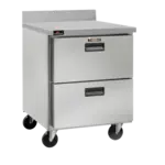 Traulsen CLUC-27R-DW-WT 27.50'' 2 Drawer Worktop Refrigerator with Front Breathing Compressor - 6.5 cu. ft.