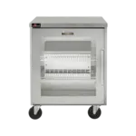 Traulsen CLUC-27R-GD-R 27.50'' 1 Section Undercounter Refrigerator with 1 Right Hinged Glass Door and Side / Rear Breathing Compressor
