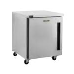 Traulsen CLUC-27R-SD-L 27.50'' 1 Section Undercounter Refrigerator with 1 Left Hinged Solid Door and Side / Rear Breathing Compressor