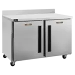 Traulsen CLUC-36F-SD-WTRR 36.25'' 2 Door Worktop Freezer with Side / Rear Breathing Compressor - 9 cu. ft.