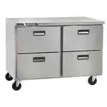 Traulsen CLUC-48F-DW-WT 48.25'' 4 Drawer Worktop Freezer with Side / Rear Breathing Compressor - 13.28 cu. ft.