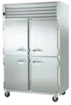Traulsen G24307P 48.8 cu. ft. Solid Half Height Door 2 Section Pass-Thru Heated Cabinet