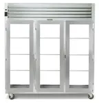 Traulsen RHF332WP-FHG 83.2 cu. ft. Glass Full Height Door 3 Section Pass-Thru Heated Cabinet