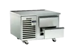 Traulsen TE060LT Spec-Line 60" 2 Drawer Freezer Base, Stainless Steel with Marine Edge Top - 115 Volts