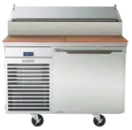 Traulsen TS048HT 48'' 1 Door Counter Height Refrigerated Pizza Prep Table