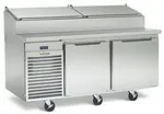 Traulsen TS090HT 90'' 3 Door Counter Height Refrigerated Pizza Prep Table