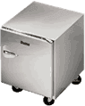 Traulsen UHT27-L 27'' 1 Section Undercounter Refrigerator with 1 Left Hinged Solid Door and Front Breathing Compressor