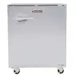 Traulsen ULT27L0-0300 27'' 1 Section Undercounter Freezer with 1 Left Hinged Solid Door and Front Breathing Compressor