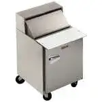 Traulsen UPT2709L0-0300 27'' 1 Door Counter Height Refrigerated Sandwich / Salad Prep Table with Standard Top