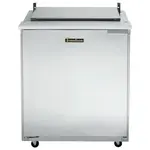 Traulsen UST3212-L 32'' 1 Door Counter Height Refrigerated Sandwich / Salad Prep Table with Mega Top