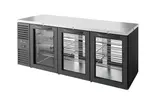 True TBR84-PTSZ1-L-B-GGG-GGG-1 Refrigerated Back Bar Cooler