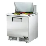 True TFP-32-12M 32.13'' 1 Door Counter Height Mega Top Refrigerated Sandwich / Salad Prep Table