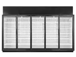 True TRM5M-YN-BLK-WHT-1BLKLLLLL-4 157.63'' Section Refrigerated Glass Door Merchandiser