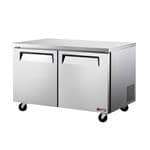 Turbo Air EUF-60-N 60.25'' 2 Section Undercounter Freezer with 2 Left/Right Hinged Solid Doors and Side / Rear Breathing Compressor