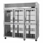 Turbo Air PRO-77-6H-G-PT 73.9 cu. ft. Glass Half Height Door 3 Section Pass-Thru Heated Cabinet