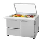 Turbo Air PST-48-18-D2R(L)-N-GL PRO Series Mega Top Sandwich/Salad Prep Table