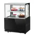 Turbo Air TBP36-46FN-W(B) 35.38'' Glass Refrigerated Bakery Display Case with