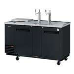 Turbo Air TCB-3SB-N6 4 Taps 1/2 Barrel Draft Beer Cooler - Black, 3 Kegs Capacity, 115 Volts