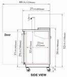 Turbo Air TCB-4SD-N 4 Taps 1/2 Barrel Draft Beer Cooler - Stainless Steel, 4 Kegs Capacity, 115 Volts